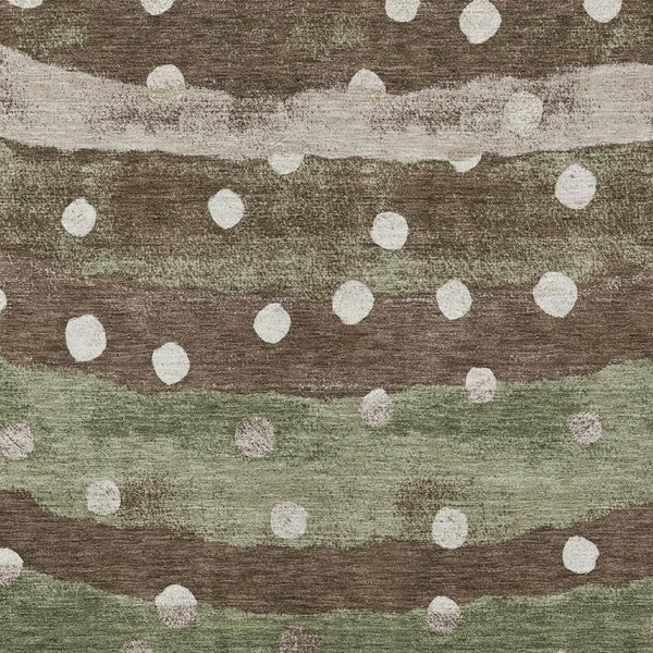 10 Ft X 14 Ft Striped Polyester Area Rug Washable Stain Resistant for Patio