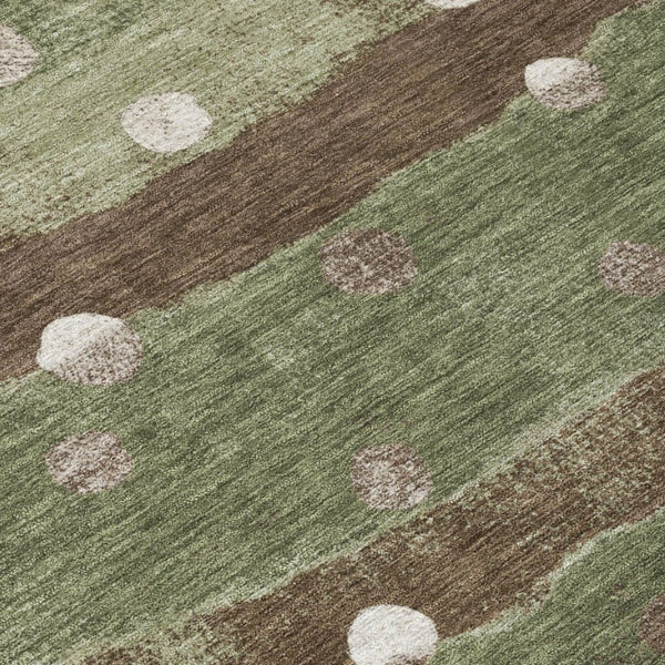 10 Ft X 14 Ft Striped Polyester Area Rug Washable Stain Resistant for Patio