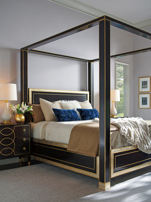 Lexington St. Regis Poster Bed - Luxe Transitional Design With Elegant Gold Accents, Perfect For Modern Interiors Ritz  736-175c