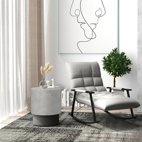 English Elm HOMCOM Modern 2-Piece Marble Top Coffee Table Set with Gold Steel Frame and 2-Tier Storage Shelves Grey W2225P200914