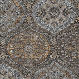 9x12 Indoor Outdoor Ogee Area Rug Washable Polyester Stain Resistant Patio Decor