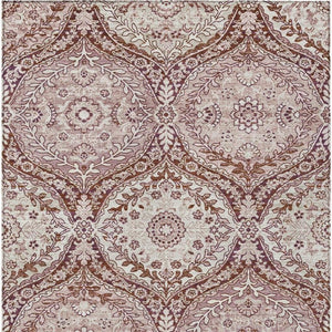 8 X 10 Ogee Washable Polyester Area Rug for Indoor Outdoor Patio Porch Use