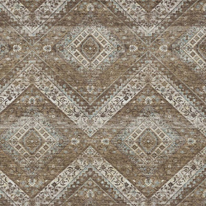 10 Ft X 14 Ft Tribal Polyester Area Rug Stain Resistant for Indoor Outdoor Use