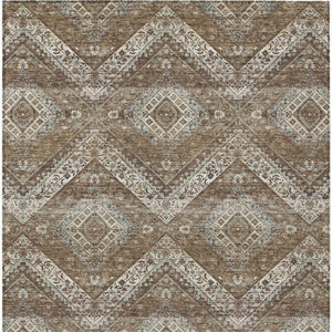 10 Ft X 14 Ft Tribal Polyester Area Rug Stain Resistant for Indoor Outdoor Use