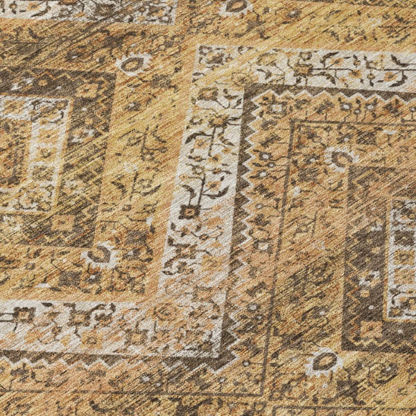 10 X 14 Tribal Polyester Area Rug Washable Stain Resistant for Indoor Outdoor Use
