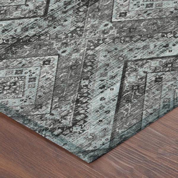 8 Ft X 10 Ft Tribal Polyester Area Rug Washable Stain Resistant Indoor Outdoor Use