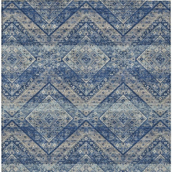 8x10 Tribal Polyester Area Rug Washable Stain Resistant for Indoor Outdoor Use