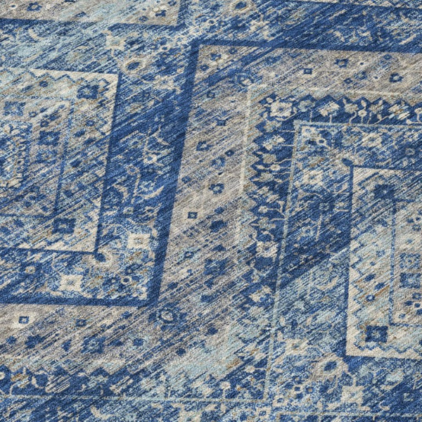 8x10 Tribal Polyester Area Rug Washable Stain Resistant for Indoor Outdoor Use