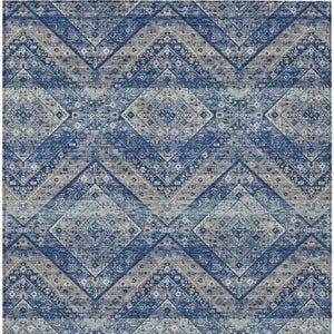 9x12 Tribal Polyester Area Rug Washable Stain Resistant Indoor Outdoor Patio Use