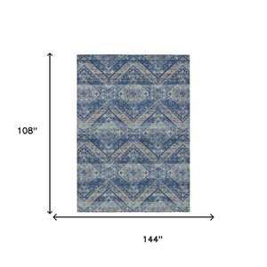 9x12 Tribal Polyester Area Rug Washable Stain Resistant Indoor Outdoor Patio Use