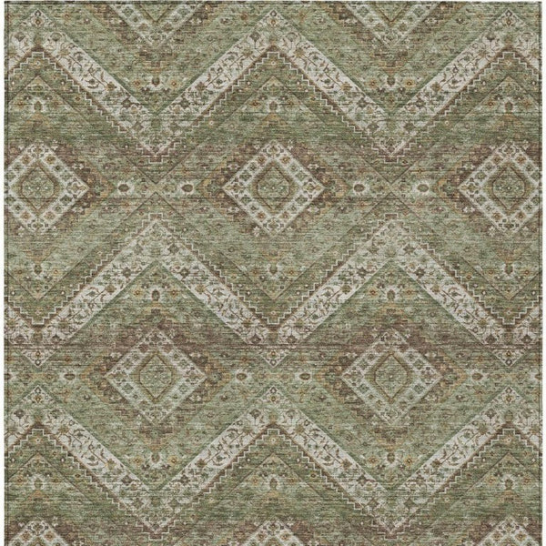 5x8 Tribal Pattern Polyester Area Rug Washable Stain Resistant for Patio or Living Room
