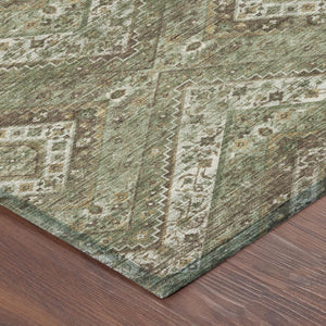 9 X 12 Tribal Polyester Area Rug Stain Resistant Washable for Indoor Outdoor Use