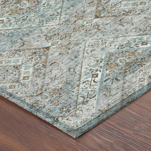9x12 Tribal Polyester Area Rug Stain Resistant Washable for Patio or Living Room