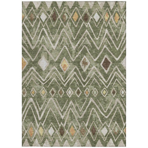 5 X 8 Geometric Polyester Area Rug for Indoor Outdoor Patios and Living Rooms