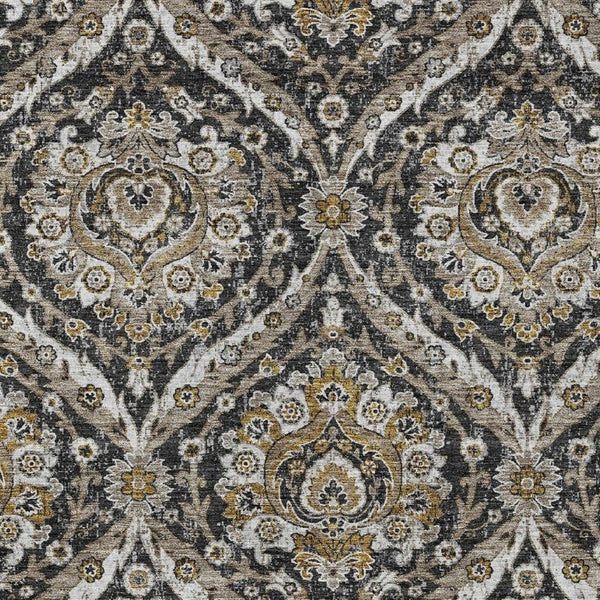 8x10 Floral Polyester Indoor Outdoor Rug Stain Resistant for Patio and Living Room