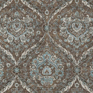 5 X 8 Floral Polyester Area Rug Stain Resistant Indoor Outdoor Patio Living Room
