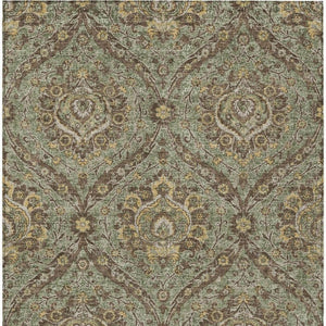 8 X 10 Floral Polyester Area Rug Stain Resistant Indoor Outdoor Patio Living Room