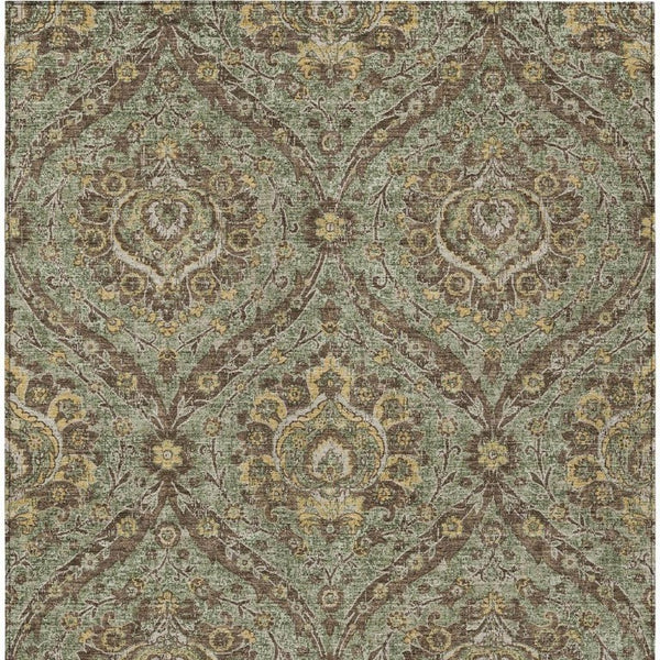 8 X 10 Floral Polyester Area Rug Stain Resistant Indoor Outdoor Patio Living Room