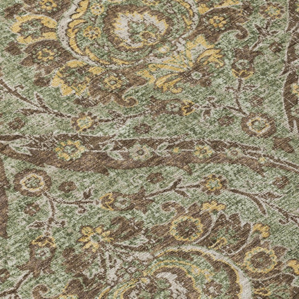 8 X 10 Floral Polyester Area Rug Stain Resistant Indoor Outdoor Patio Living Room