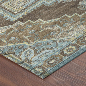 9x12 Oriental Polyester Area Rug Stain Resistant Indoor Outdoor Living Room Patio