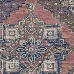 10 X 14 Oriental Polyester Area Rug Washable Merlot Gold Indoor Outdoor Patio