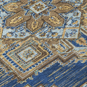 8 X 10 Oriental Polyester Area Rug Washable Indoor Outdoor Stain Resistant Design