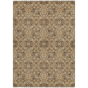 5x8 Oriental Polyester Area Rug Stain Resistant for Indoor Outdoor Patio Use