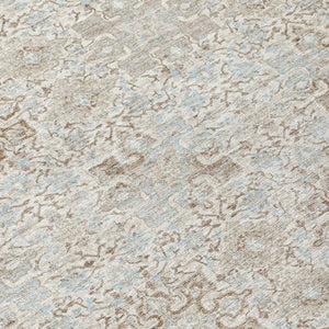 9x12 Ivory Gray Oriental Polyester Area Rug Stain Resistant Indoor Outdoor Use