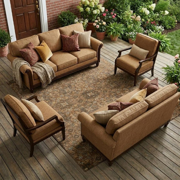 10 X 14 Oriental Polyester Area Rug Stain Resistant Indoor Outdoor Patio Living