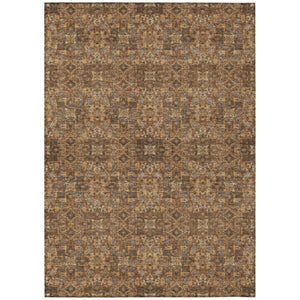 HomeRoots 10 X 14 Oriental Polyester Area Rug Stain Resistant Indoor Outdoor Patio Living 737392