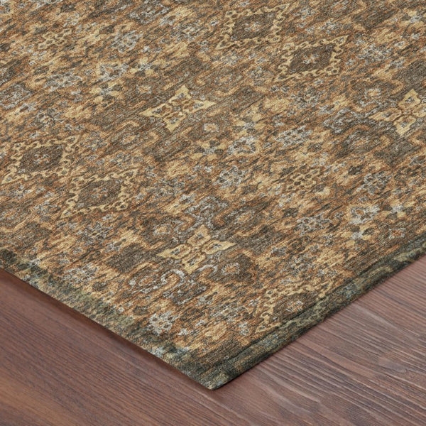 10 X 14 Oriental Polyester Area Rug Stain Resistant Indoor Outdoor Patio Living