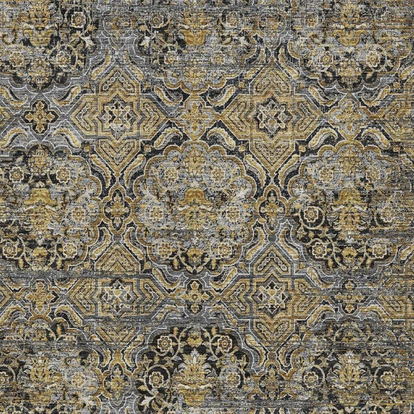 10 X 14 Floral Polyester Indoor Outdoor Rug Stain Resistant for Patio and Living Room