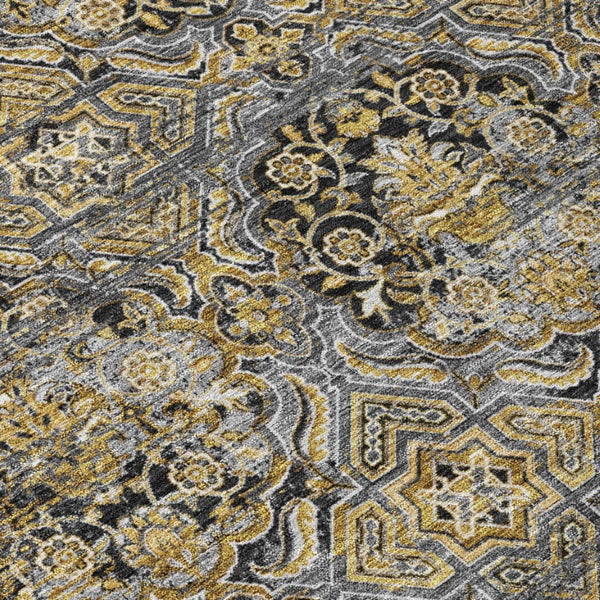 10 X 14 Floral Polyester Indoor Outdoor Rug Stain Resistant for Patio and Living Room