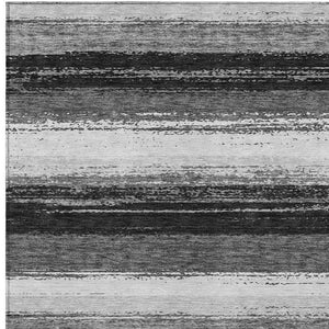 5x8 Striped Washable Polyester Area Rug for Indoor Outdoor Patio Porch Use