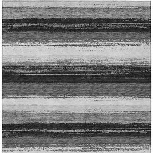 5x8 Striped Washable Polyester Area Rug for Indoor Outdoor Patio Porch Use