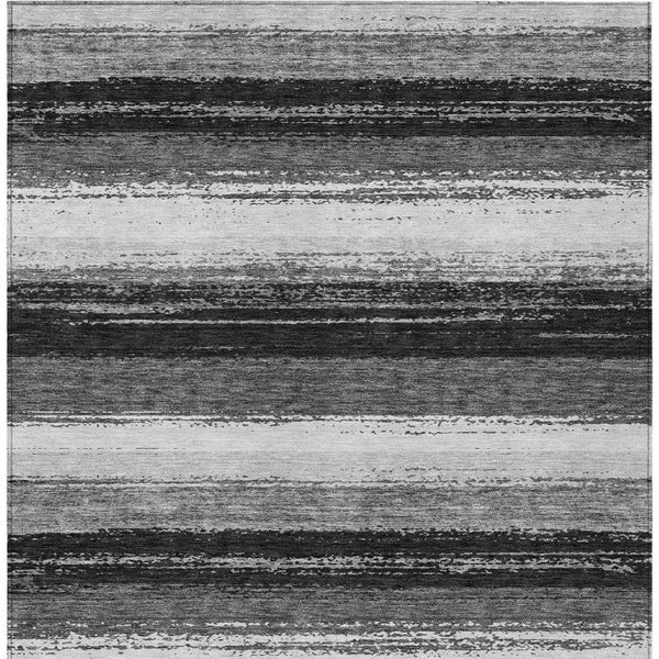 5x8 Striped Washable Polyester Area Rug for Indoor Outdoor Patio Porch Use