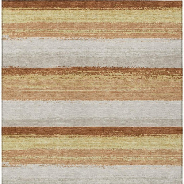 8 X 10 Striped Polyester Indoor Outdoor Area Rug Stain Resistant Washable Design