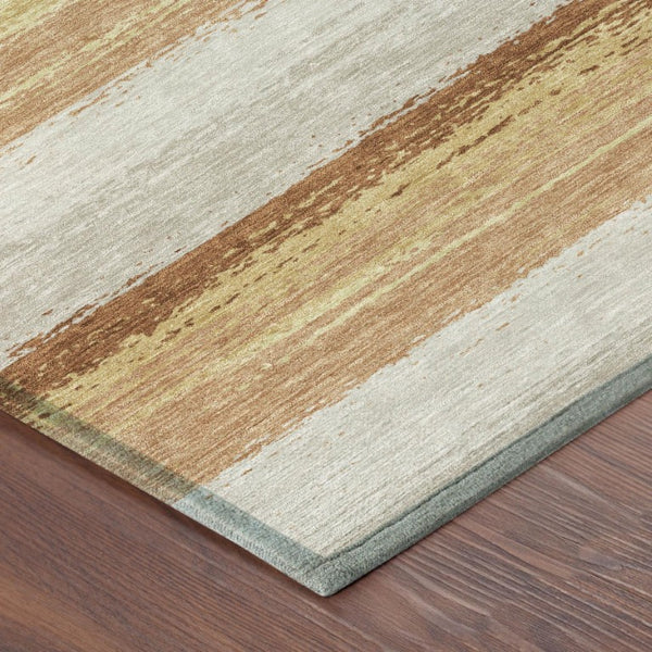 8 X 10 Striped Polyester Indoor Outdoor Area Rug Stain Resistant Washable Design