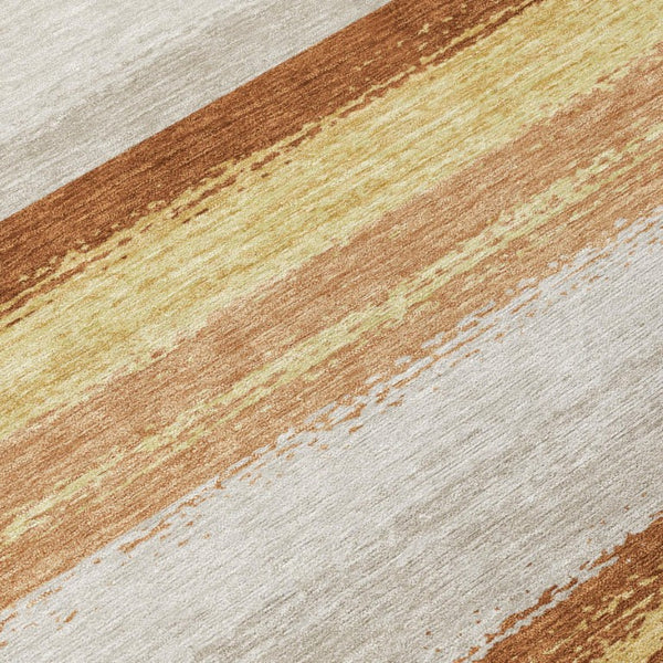 8 X 10 Striped Polyester Indoor Outdoor Area Rug Stain Resistant Washable Design