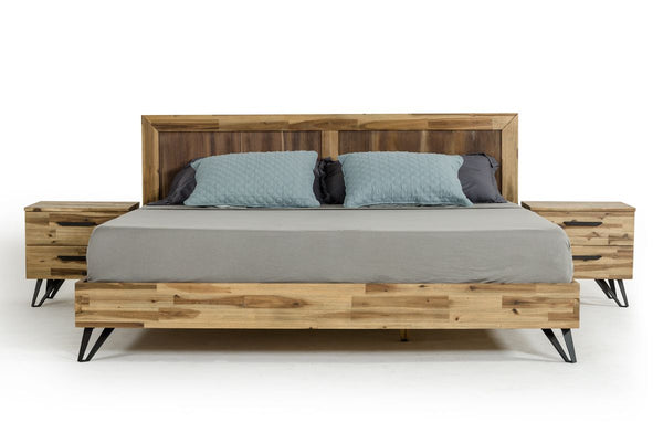 VIG Furniture Eastern King Modrest Sala Modern Light Wood Bed VGWHSALA-BED-EK