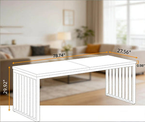 English Elm Long Two Person Industrial Mdf Desk with Iron Frame for Shared Home Office Setup T3971P471725