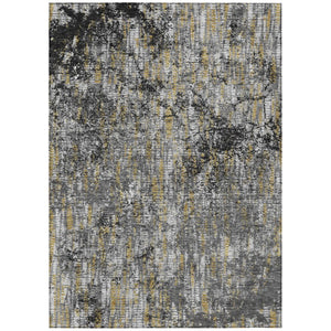 HomeRoots 9 Foot Abstract Polyester Area Rug Washable Stain Resistant for Patio or Living Room 737601