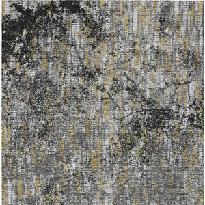 9 Foot Abstract Polyester Area Rug Washable Stain Resistant for Patio or Living Room