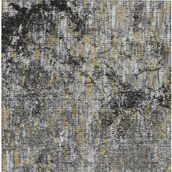 9 Foot Abstract Polyester Area Rug Washable Stain Resistant for Patio or Living Room