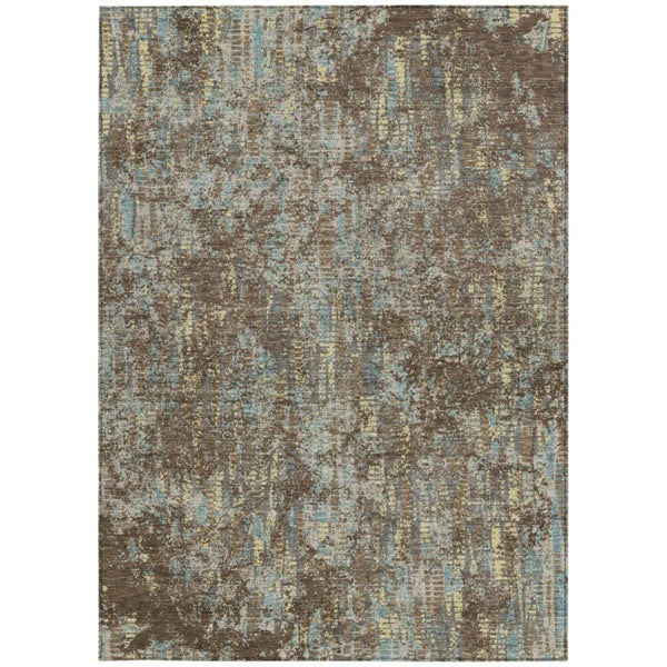 10 Ft X 14 Ft Abstract Polyester Area Rug Washable Indoor Outdoor Patio Living Room