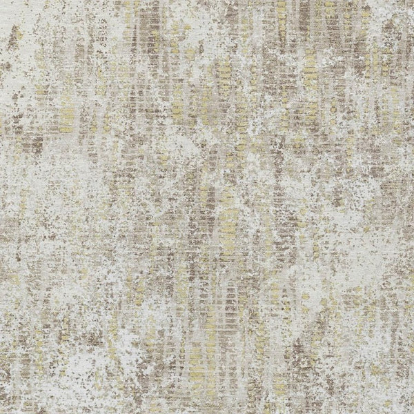 8x10 Ivory Blue Abstract Polyester Area Rug Washable for Indoor Outdoor Spaces