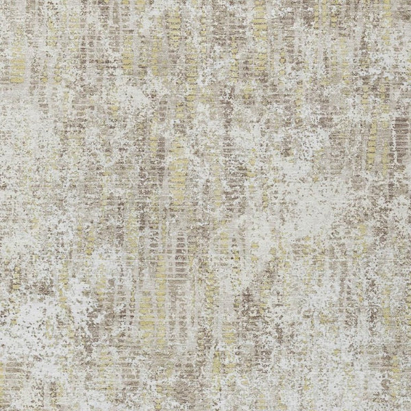 10 X 14 Abstract Ivory Blue Polyester Area Rug Washable for Indoor Outdoor Use