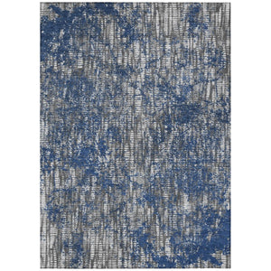 HomeRoots 8 X 10 Washable Polyester Abstract Area Rug for Indoor Outdoor Patios and Decks 737624