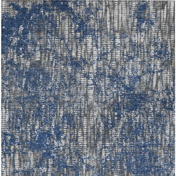 8 X 10 Washable Polyester Abstract Area Rug for Indoor Outdoor Patios and Decks