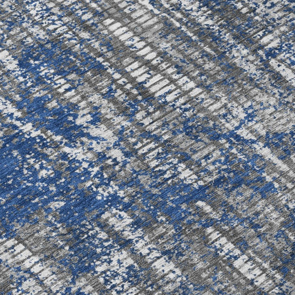 8 X 10 Washable Polyester Abstract Area Rug for Indoor Outdoor Patios and Decks